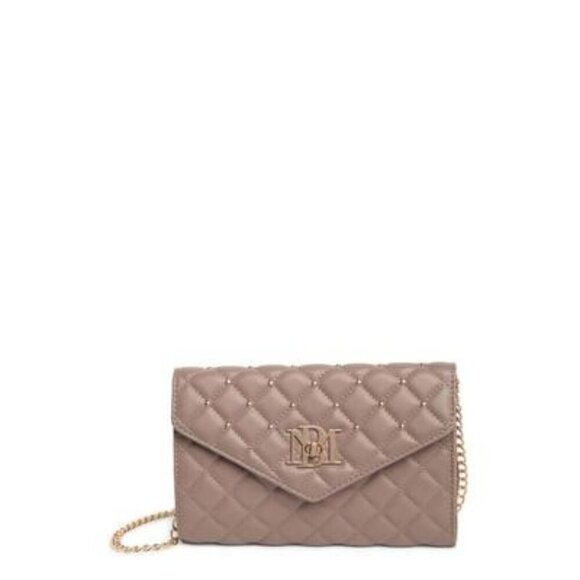 Badgley Mischka Diamond Quilt Convertible Crossbody Bag - Picture 1 of 6